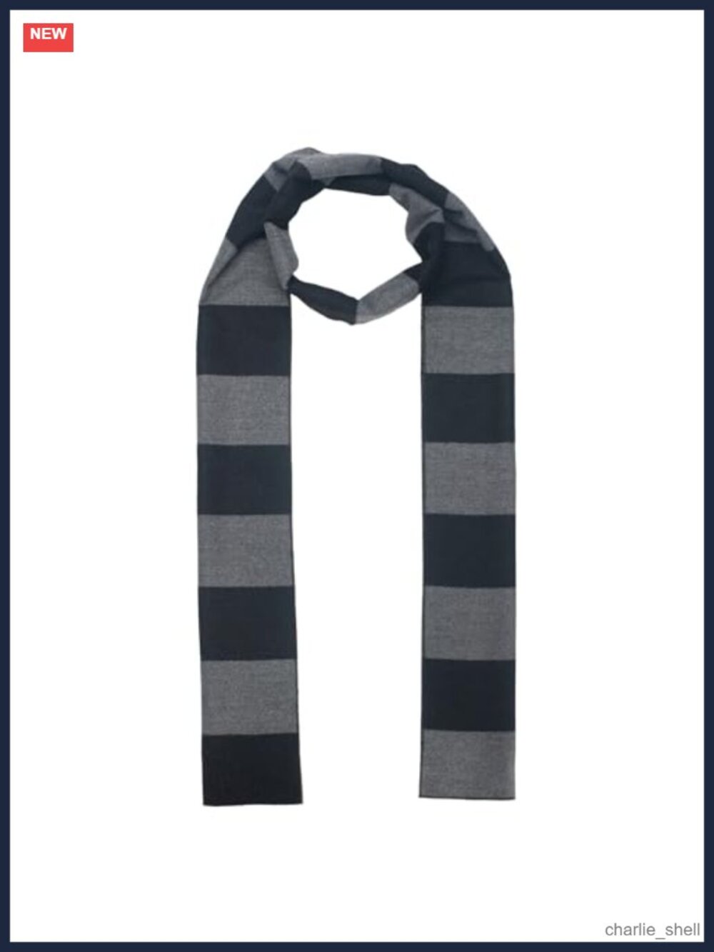 Striped Double Sided Long Scarf for Men Halloween Costume Accessory